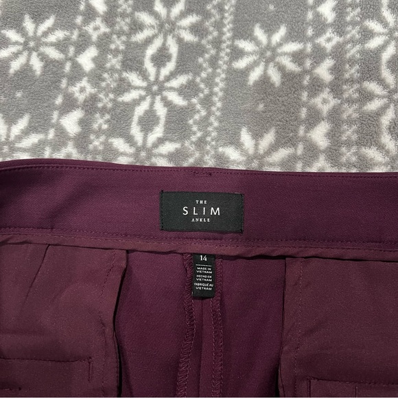 White House Black Market Comfort Stretch Slim Ankle Pants Size 14 - Picture 5 of 13